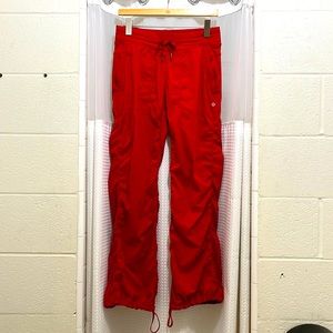 Lululemon Beautiful & Rare All Saturated True Red Dance Studio Pants in Sz6.